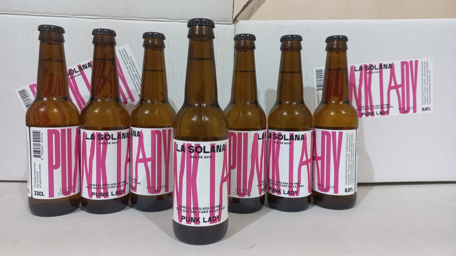 botellines de sidra punk lady la solana