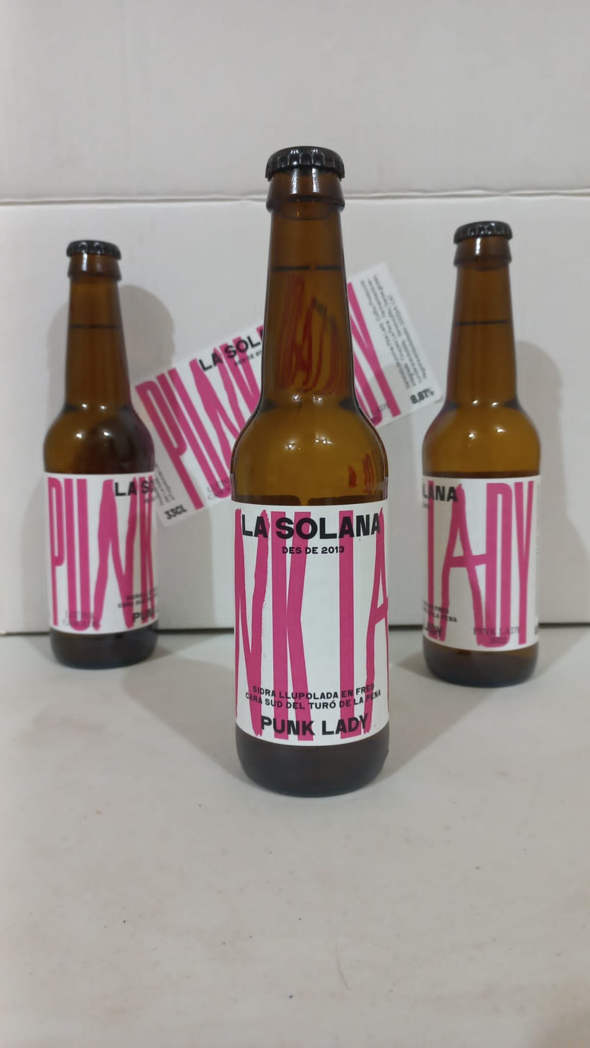 botellines de sidra punk lady la solana