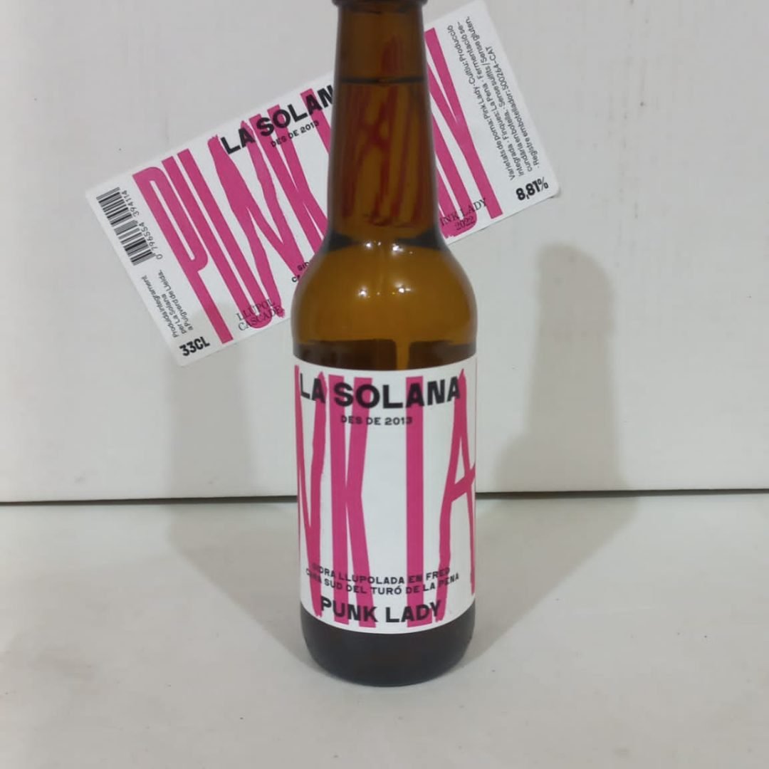 botellin de sidra punk lady la solana